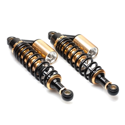 adjustable length 320mm - 340mm gas shocks - black n GOLD