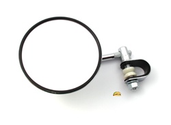 chrome 4 inch moped mirror