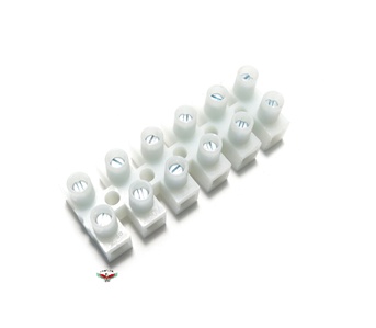 stock-like 6 wire terminal connector - white