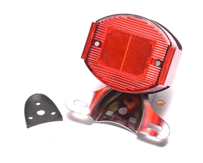 BIGGIE tail light with license plate bracket for General 5 star, vespa grande, vespa bravo and some sachs