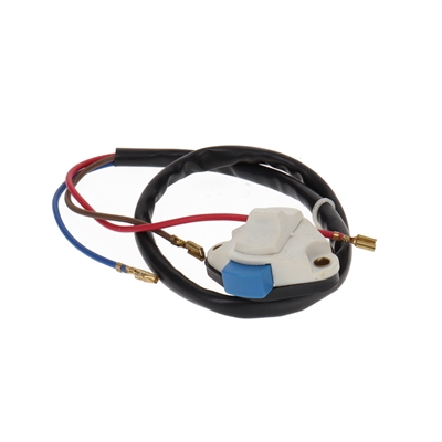 CEV plastic bolt-on on off horn switch with wires - WHITE