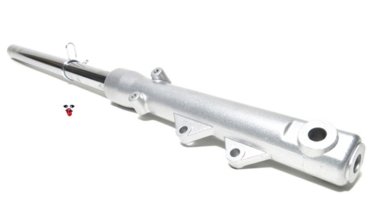 metalflake SILVER EBR non-hydraulic DISC fork leg - LEFT