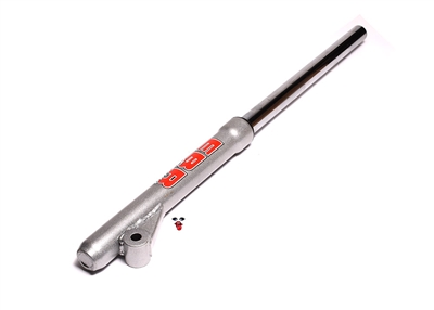 metalflake SILVER EBR non-hydraulic 27.5" fork leg - RIGHT - mc50 junior