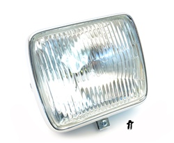 chrome GUIA giant square headlight - 6.5" x 5.5"