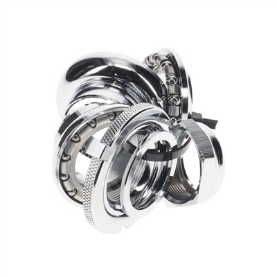 HCC ultra deluxe honda hobbit pa50 headset - CHROME