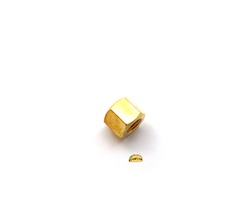 M6 10mm short brass exhaust nut