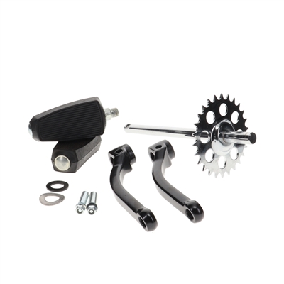 puch MAXI black pedal crank assembly - standard length