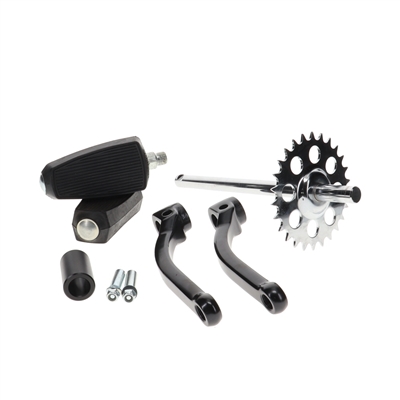 puch MAXI black pedal crank assembly - XXTRA clearance