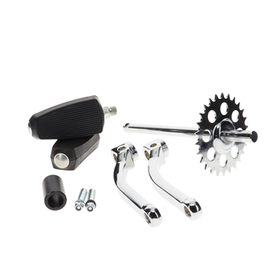 puch MAXI chrome pedal crank assembly - XXTRA clearance