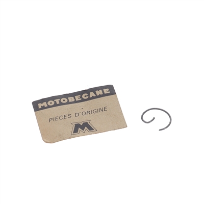 NOS motobecane 13mm wrist pin clip - single ended
