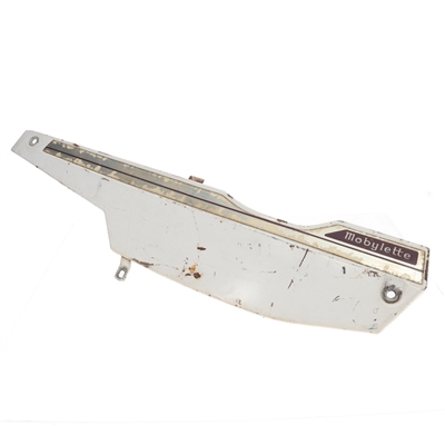 USED WHITE motobecane 50v side cover - RIGHT