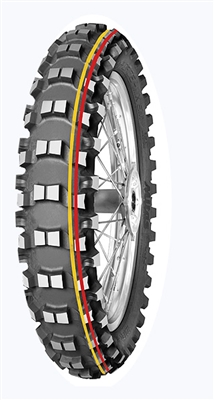 Mitas 90/100-14 or 3.50-14 TERRA FORCE-MX SM Motocross Competition Red  & Yellow  Tire