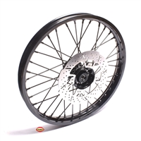 New 17" High Performance Spoke FRONT wheel with 220mm rotor - FASHIONABLE BLACK