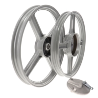 NEW vespa 4 star mag wheel SET - GREY