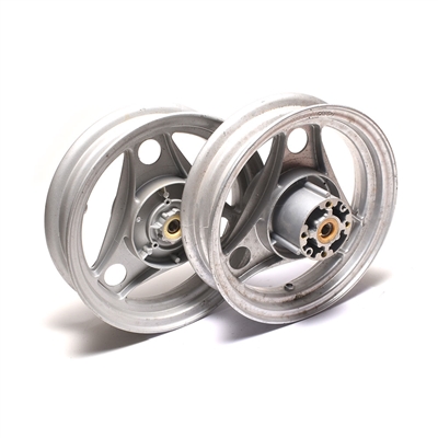 NOS derbi ds50 grey wheel set