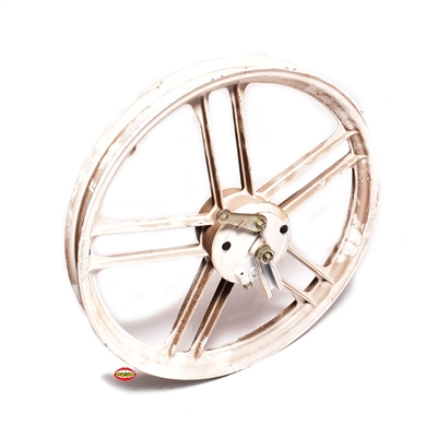NOS fantic motor front 16" five star mag wheel - WHITE
