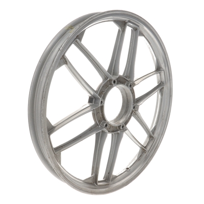 NOS le motobecane 17" six star mag wheel set - crusty grey