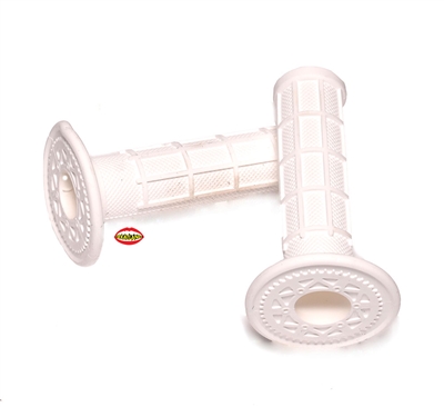 odi ruffian half waffle grips - WHITE