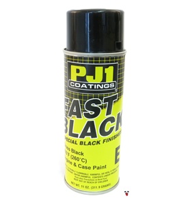 PJ1 coatings fast black E spray paint
