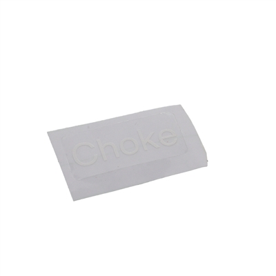 puch CHOKE sticker - white text