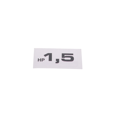 puch 1.5 HP sticker - black text NO BORDER