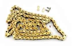 420 gold & gold motorcycle chain - 120 links