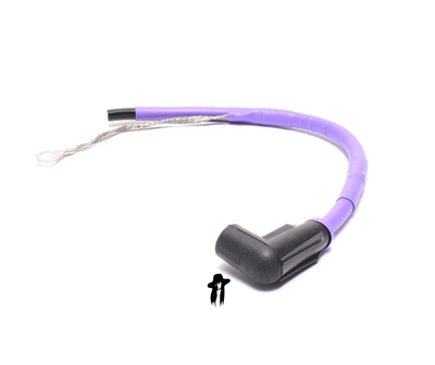 ATOMIC ignition wire & boot SHIELDED - PURPLE - 1 foot