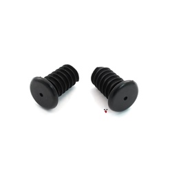 black plastic bar end plugs