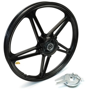 17" black bernardi five star REAR mag wheel