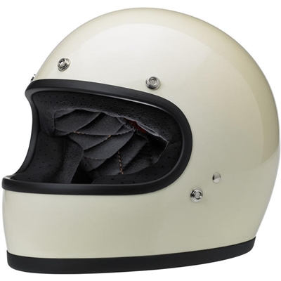 biltwell GRINGO helmet - gloss vintage WHITE