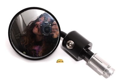 black MODULAR bar end mirror