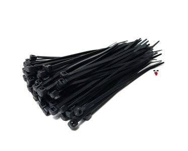 6" black zip ties - 100 pack