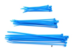 blue zip tie pack