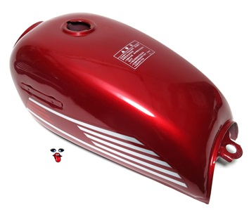 moped top tank tank in RED