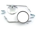 chrome fully adjustable mirror SET - 8"