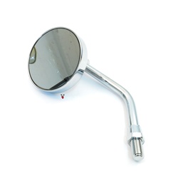 chrome round buffalo fully adjustable mirror