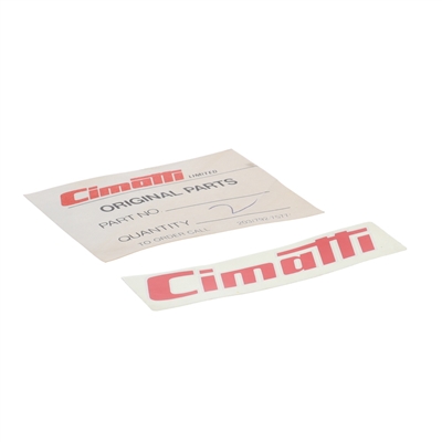 cimatti decal - small - red