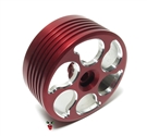 vespa piaggio CNC'd aluminum racing variated clutch bell - RED