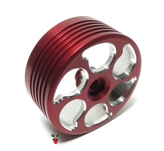 vespa piaggio CNC'd aluminum racing variated clutch bell - RED