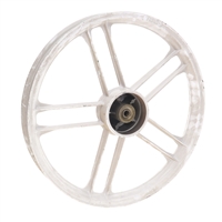 NOS fantic motor front 16" five star mag wheel - WHITE - nude