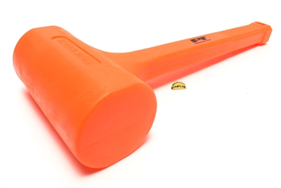 bright orange 3lb DEAD BLOW hammer