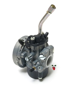 dellorto SHA 14.12 N carburetor with lever choke - oil injection nipple