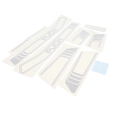 DELUXE puch magnum decal set - SILVER