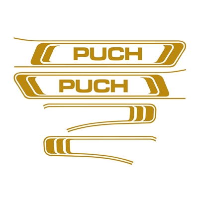 DELUXE puch maxi decal set - GOLD