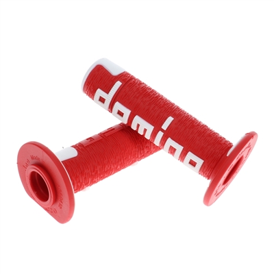 domino A360 grips - red n white