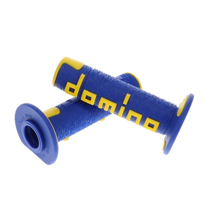 domino A360 grips - blue n yellow