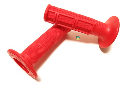 domino half waffle grips - red