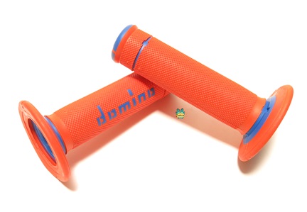 domino grips - A190 micro-diamond - orange and blue