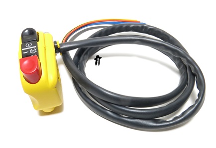 domino starter button + on/off switch - YELLOW