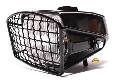 universal EURO headlight WITH grill - black